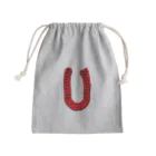 よこまち横町のアルファベット巾着/U Mini Drawstring Bag