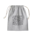 Bunny Robber GRPCのA NIGHT CLUB MAP OF HARLEM Mini Drawstring Bag