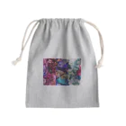 さかいまみの「studio344」のアルコールインクアート3種 Mini Drawstring Bag