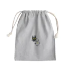 琢也の黒猫白猫巾着 Mini Drawstring Bag