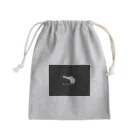 Happy dogsのDachshund　Black Mini Drawstring Bag