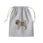 Animal Familyのチャイニーズシャーペイ　(犬） Mini Drawstring Bag