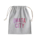 JIMOTOE Wear Local Japanの磐田市 IWATA CITY Mini Drawstring Bag