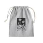 気ままに創作　よろず堂の花咲く小径②黒 Mini Drawstring Bag