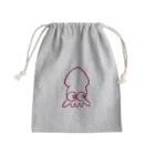 baku-1990のいか(ピンク) Mini Drawstring Bag