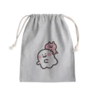 ゆるっと成仏/kanaheiのおばけとネコちゃん Mini Drawstring Bag