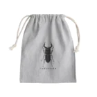 図鑑Tのスズリのノコギリクワガタ Mini Drawstring Bag