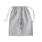 はるきちのLITTLE WHITE BEARS(もぐもぐ） Mini Drawstring Bag