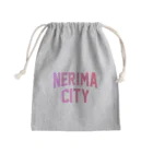 JIMOTOE Wear Local Japanの練馬区 NERIMA CITY ロゴピンク Mini Drawstring Bag