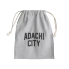 JIMOTO Wear Local Japanの足立区 ADACHI CITY ロゴブラック　 きんちゃく