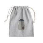 miomioのSNOWMAN Mini Drawstring Bag