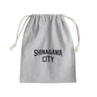 JIMOTO Wear Local Japanの品川区 SHINAGAWA CITY ロゴブラック きんちゃく