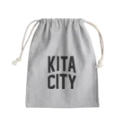 JIMOTOE Wear Local Japanの北区 KITA CITY ロゴブラック Mini Drawstring Bag