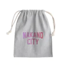 JIMOTO Wear Local Japanの中野区 NAKANO CITY ロゴピンク きんちゃく