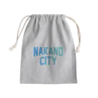JIMOTOE Wear Local Japanの中野区 NAKANO CITY ロゴブルー Mini Drawstring Bag