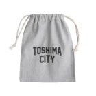 JIMOTO Wear Local Japanの豊島区 TOSHIMA CITY ロゴブラック きんちゃく