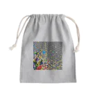FASTMANJAPANのヘリンボーン　カラースパッタリングデザイン Mini Drawstring Bag