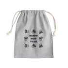 フカツ マリエの丑年HAPPY NEW YEAR Mini Drawstring Bag