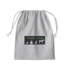 qunqunのMeryChristmas(BLACK) Mini Drawstring Bag