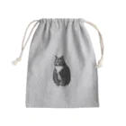 虹色にゃんこのだる松くん Mini Drawstring Bag