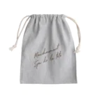 Toshiyuki Maedaのスクリプトメッセージ Mini Drawstring Bag