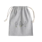 むすめがはくのおみせやさんのしろふくろう Mini Drawstring Bag