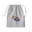 ふかふかのいぬごやのケーキたべよう Mini Drawstring Bag