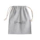 環状コミュニケーションの手描きのサボテン(淡色用) Mini Drawstring Bag