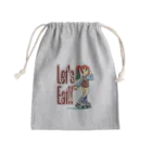 nidan-illustrationの“let's eat!!" Mini Drawstring Bag