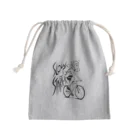 nidan-illustrationの"SLOW STARTER" Mini Drawstring Bag