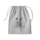 nidan-illustrationの"HAPPY HOUR"(B&W) #1 Mini Drawstring Bag