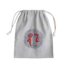 ワシキタチナツ|Illustrationの赤い頭巾のあかずきん Mini Drawstring Bag