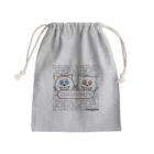 hatashopのウルフ君とウルフちゃん Mini Drawstring Bag