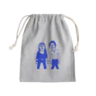 右手リアンうめもと公式のサチエとケンちゃん(青色) Mini Drawstring Bag