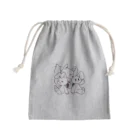 桃月庵＠すずりのオオカミしゃんと二匹のウサギしゃん Mini Drawstring Bag