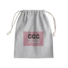 大畠クラフト部のストロベリーチョコ色 Mini Drawstring Bag