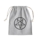 DRIPPEDのSATANIC PENTAGRAM-サタニック・ペンタグラム-ロゴ きんちゃく