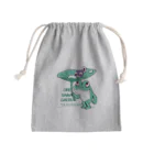 イラスト MONYAAT のオレサマガエル Mini Drawstring Bag