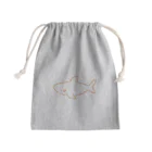 サメ わりとおもいのわりとシンプルなサメ2021ピンク系Ver. Mini Drawstring Bag