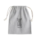 たまっちのモノクロキャット Mini Drawstring Bag