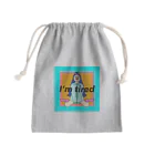 ぴのの疲れた女の子 Mini Drawstring Bag