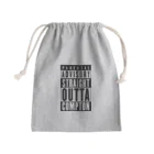 DRIPPEDのPARENTAL ADVISORY STRAIGHT OUTTA COMPTON-ペアレンタル・アドバイザリー・ストレイト・アウタ・コンプトン- ボックスロゴ Mini Drawstring Bag