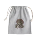 真希ナルセ（マキナル）の信楽焼のタヌキ風柴犬（黒柴） Mini Drawstring Bag