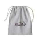 おととごと。深海生物とモルモットのお店の深海×モル　ラブカに乗ったモル Mini Drawstring Bag