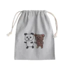 🧸🐼あやちゃん🐼🧸のぱんださんとくまさん Mini Drawstring Bag