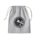 metal_kissaの天文部 ロゴ入り・白望遠鏡 Mini Drawstring Bag