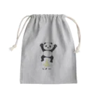 オナラぱんだの店の喜ぶオナラパンダ Mini Drawstring Bag