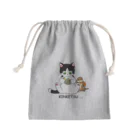 猫と音楽Strings CatのKINKETSU Mini Drawstring Bag