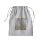 tarinaiのエーロ・ヤーネフェルト「少女と犬」 Mini Drawstring Bag