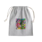 zombie6824のバきゅーんウサギ落書きバージョン Mini Drawstring Bag